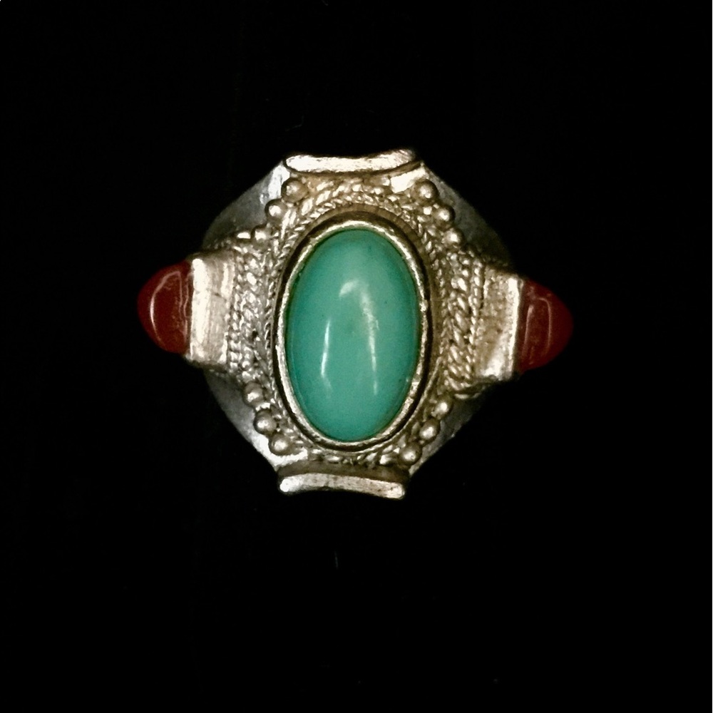Sterling Silver Turquoise Ring, size 7