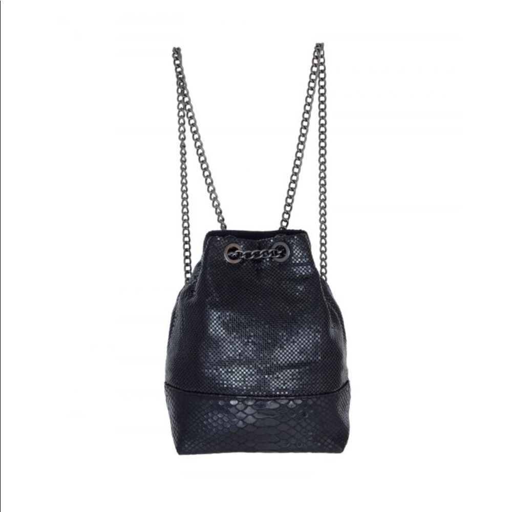 Whiting and Davis chain metal convertible bag.