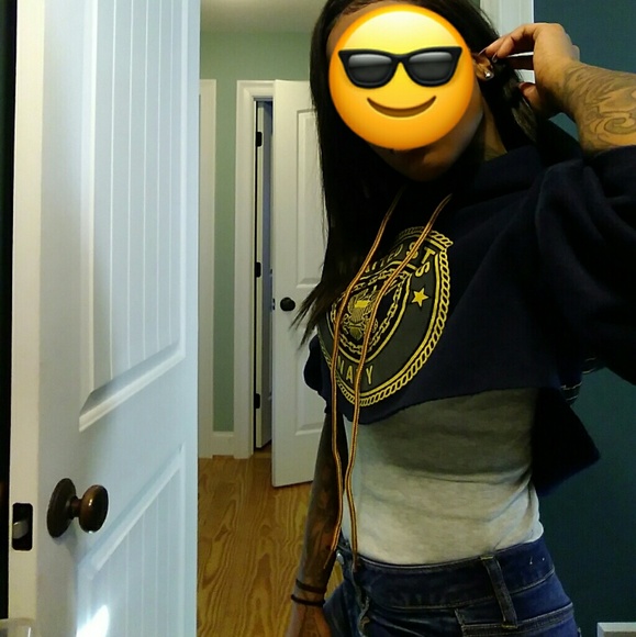 Custom Hooded Crop Top - Picture 2 of 5