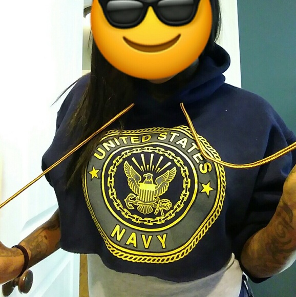 Custom Hooded Crop Top - Picture 3 of 5