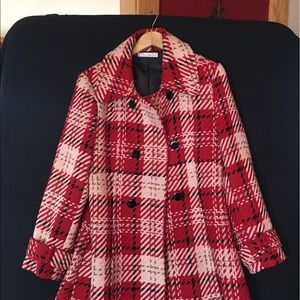 Pura Vida Tweed Pea Coat sz 12