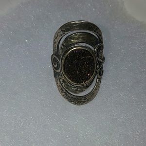 Amethyst Sterling Silver Ring (925)