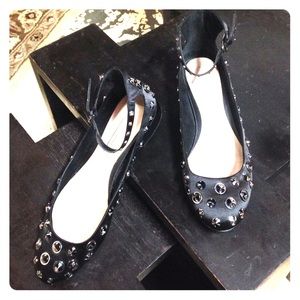 7.5 Zara Woman Studded Flats