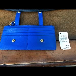 Nieman Marcus royal blue wallet