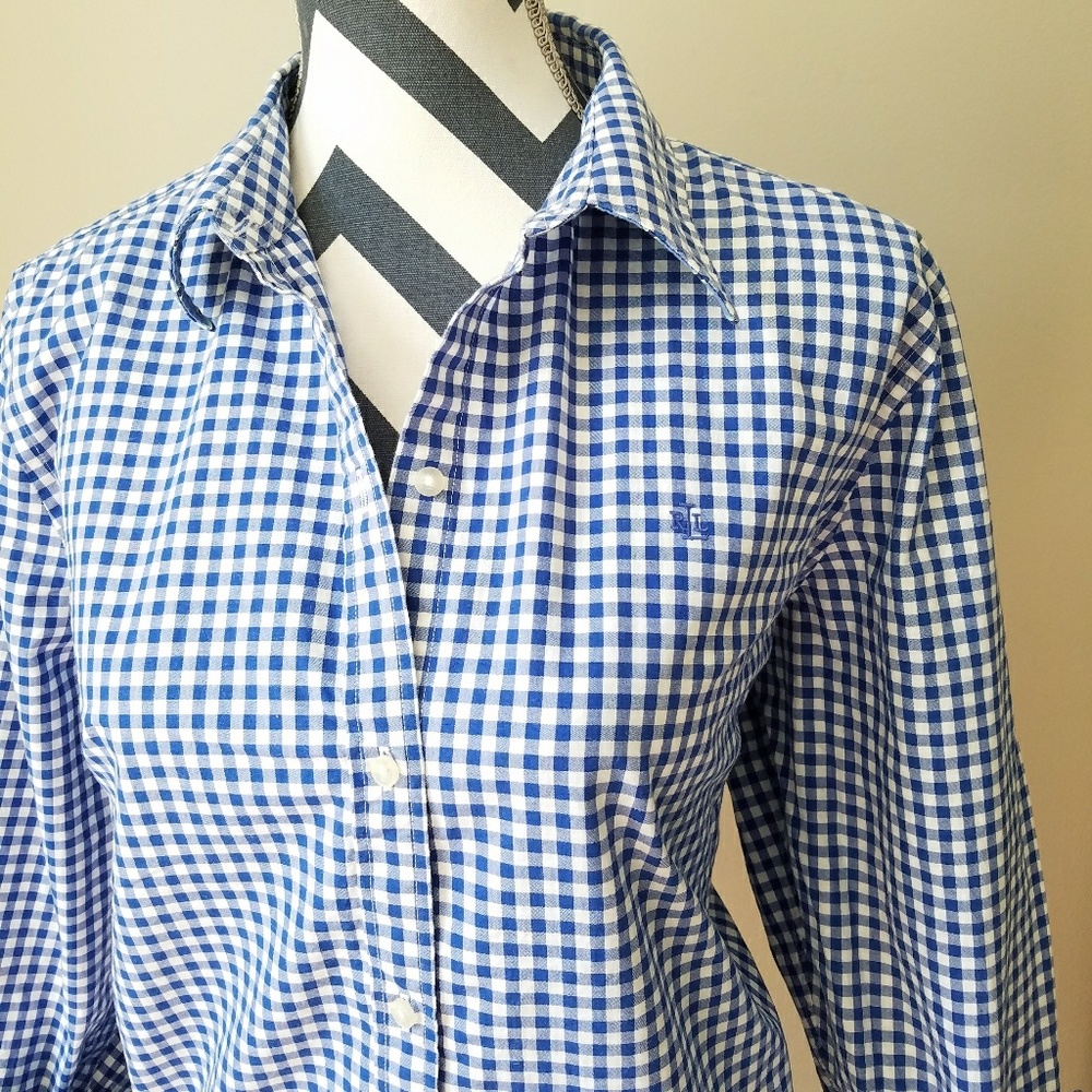 🌟SOLD🌟RL Plaid Button Down - Picture 2 of 6