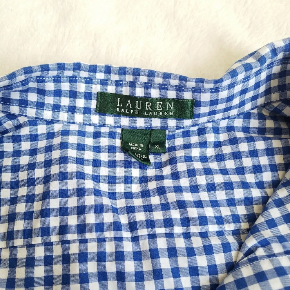 🌟SOLD🌟RL Plaid Button Down - Picture 6 of 6
