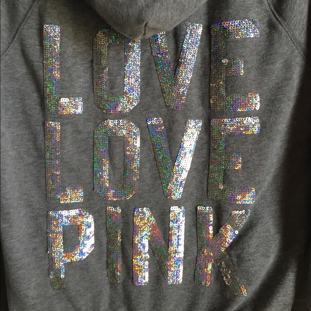 Victoria Secret Gray Zip up sweatshirt