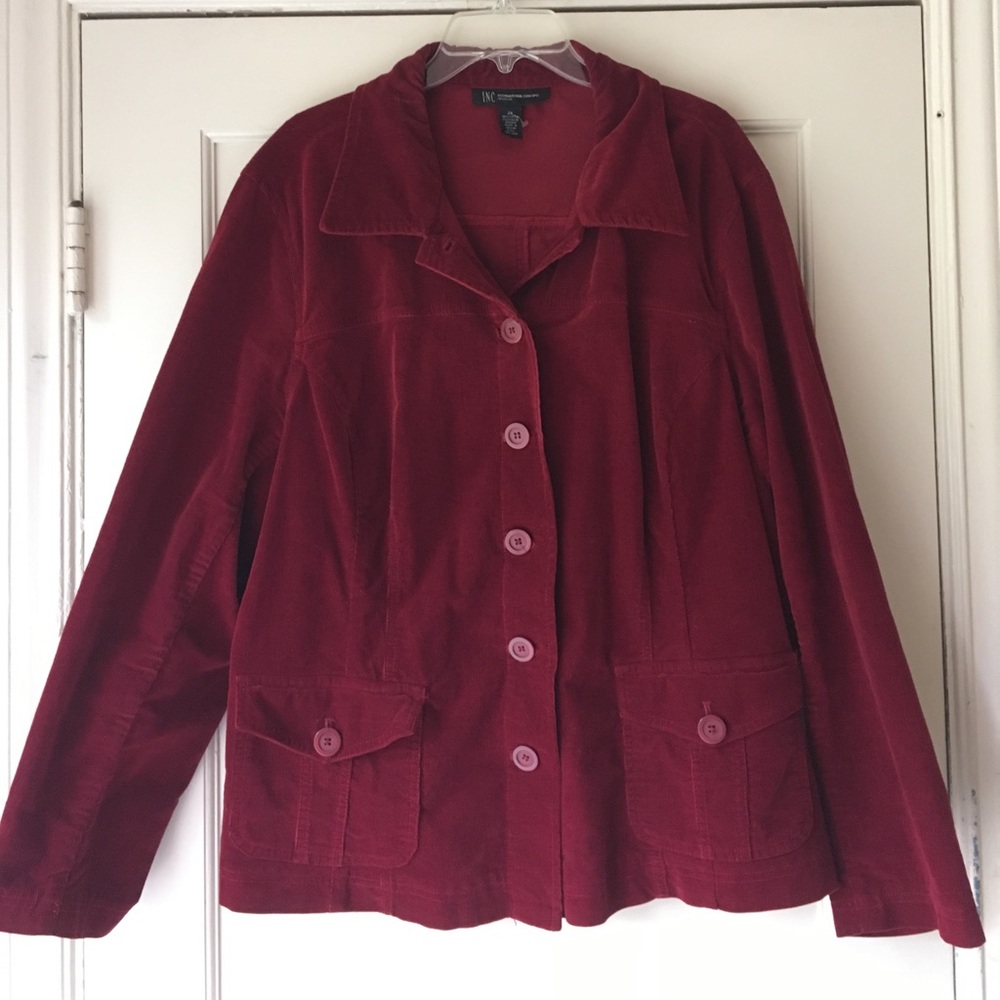 INC International Concepts Corduroy Blazer 2x