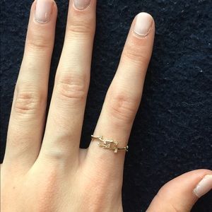 Gold constellation ring