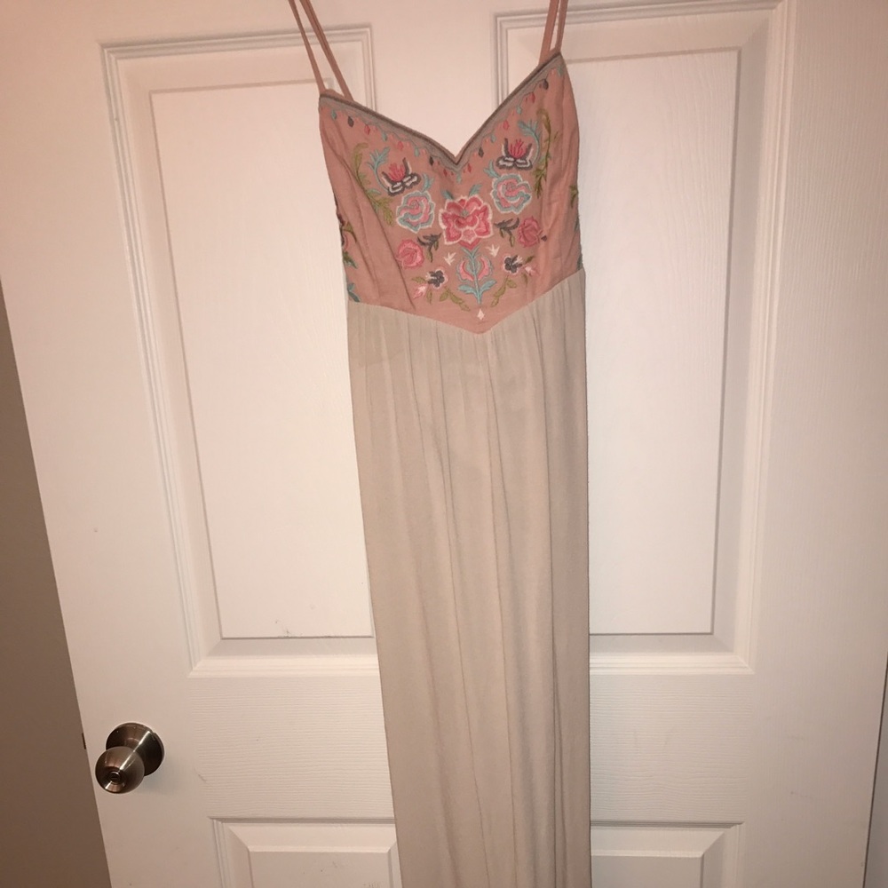 Altar'd State floral long maxi dress small