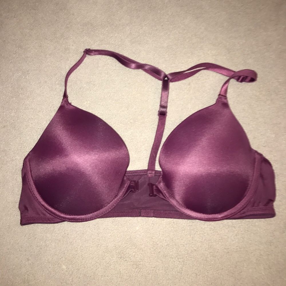 Maroon PINK Wear-Everywhere Push-Up Bra