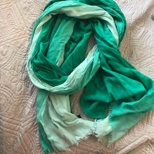 Teal ombré scarf