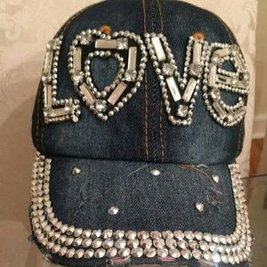 jean snapback hat