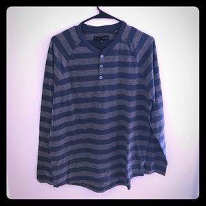 Blue and gray Henley