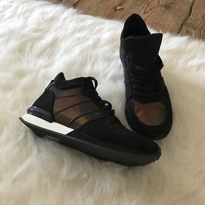 Black and Metallic gold Aldo sneakers