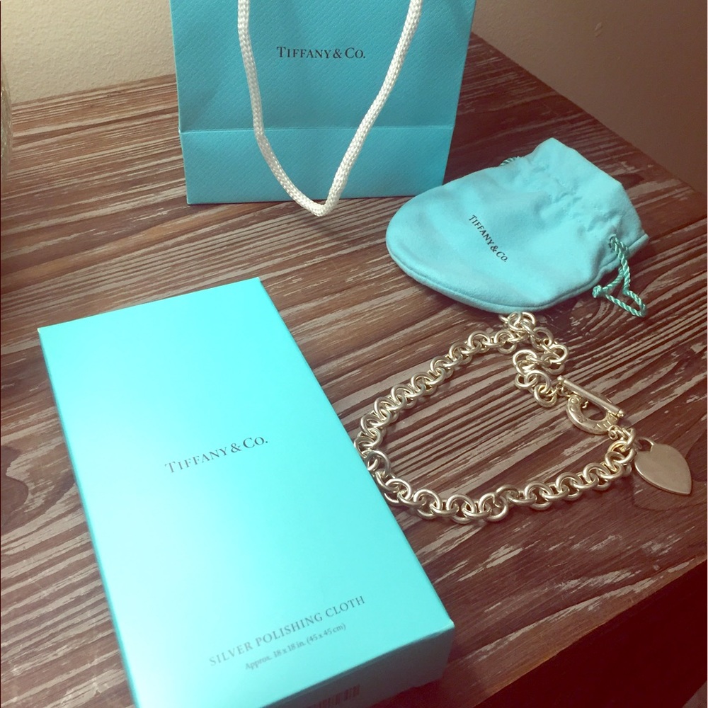 Tiffany and co heart toggle necklace