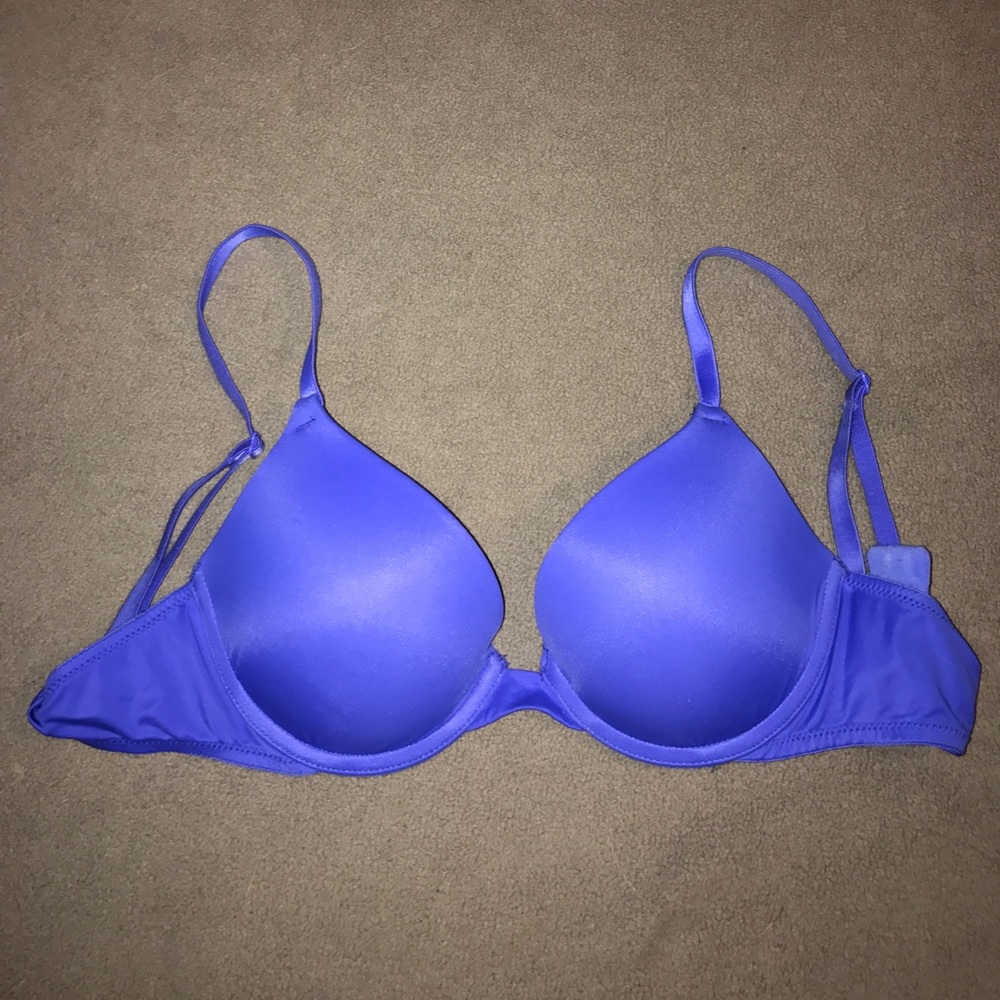 PINK Wear-Everywhere Push-Up Bra Cobalt Blue