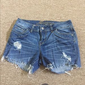 Denim shorts