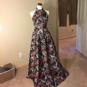 WORTH silk evening ensemble