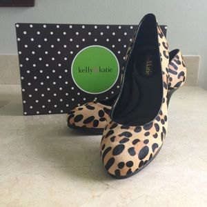Kelly & Katie Leopard Platform Pumps