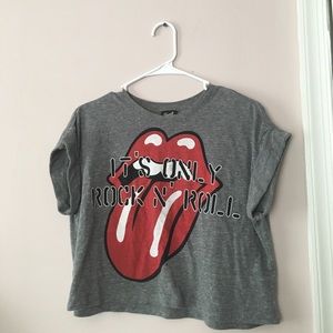 Rolling Stones Crop Top