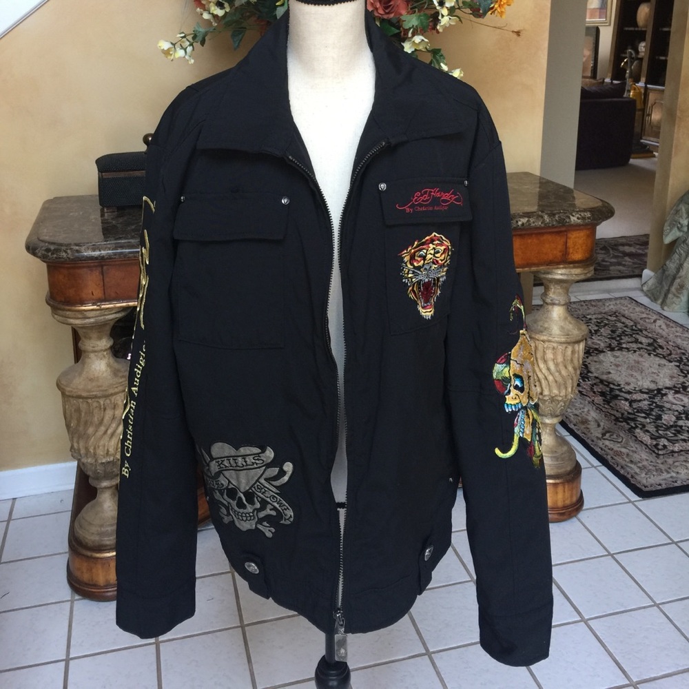 Exclusive Ed Hardy Motorcycle Jacket (Rare Find)