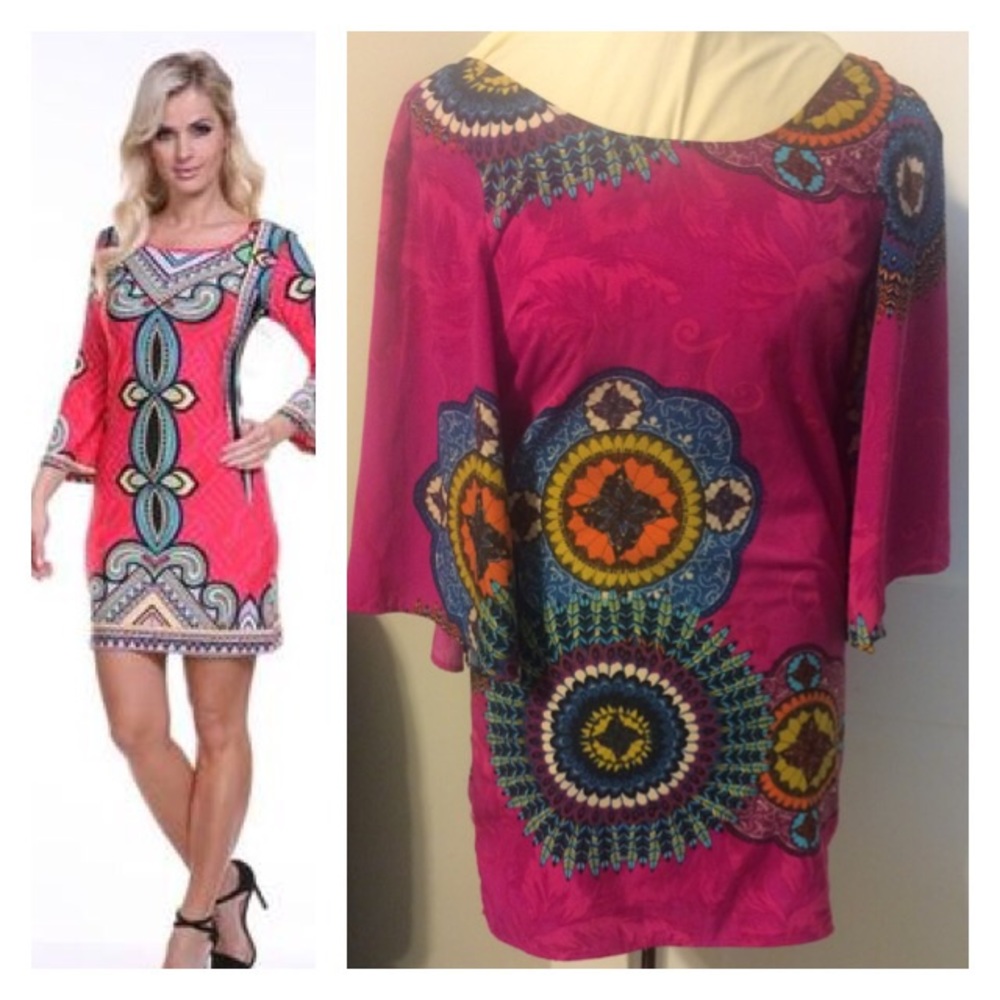 Madelynn geometric print mini dress - Picture 1 of 5