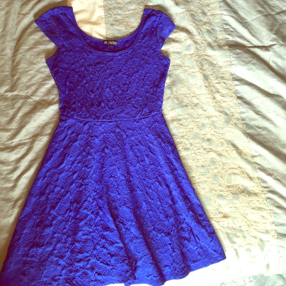 Royal Blue Skater Dress