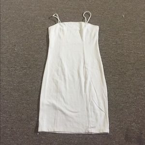 White bodycon dress