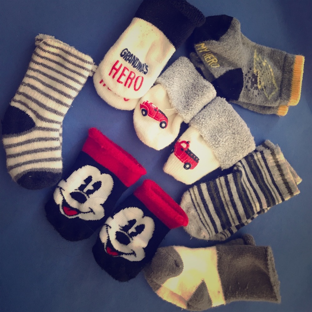 Different pairs of Newborn Socks