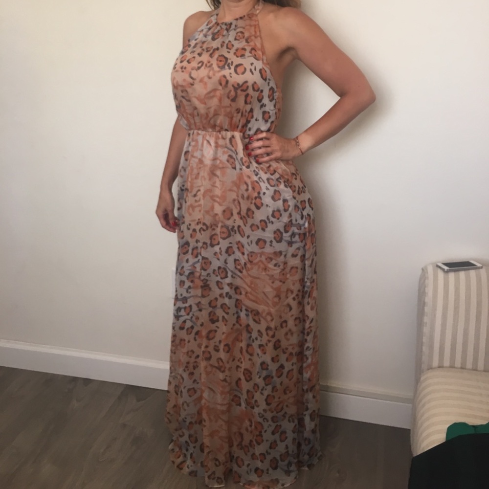 NWOT Long Halter Dress