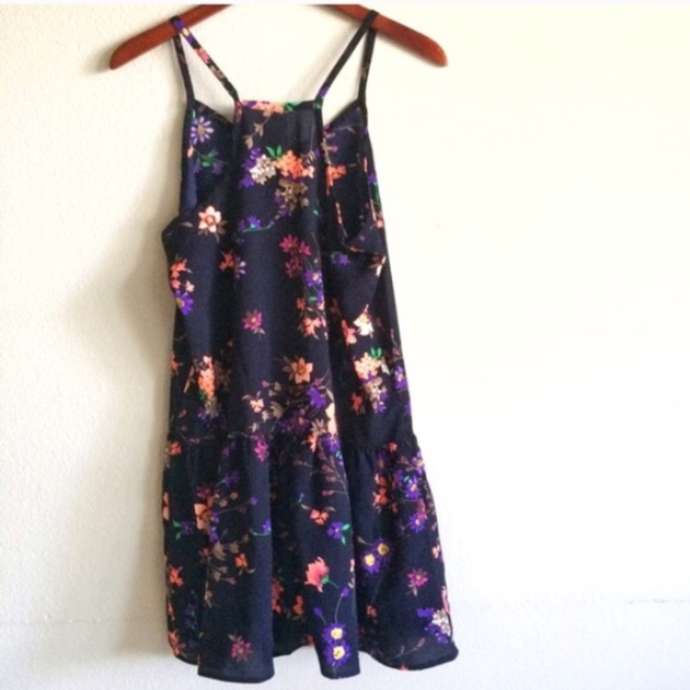 SOLD // floral & navy blue boutique dress ๐ - Picture 3 of 3