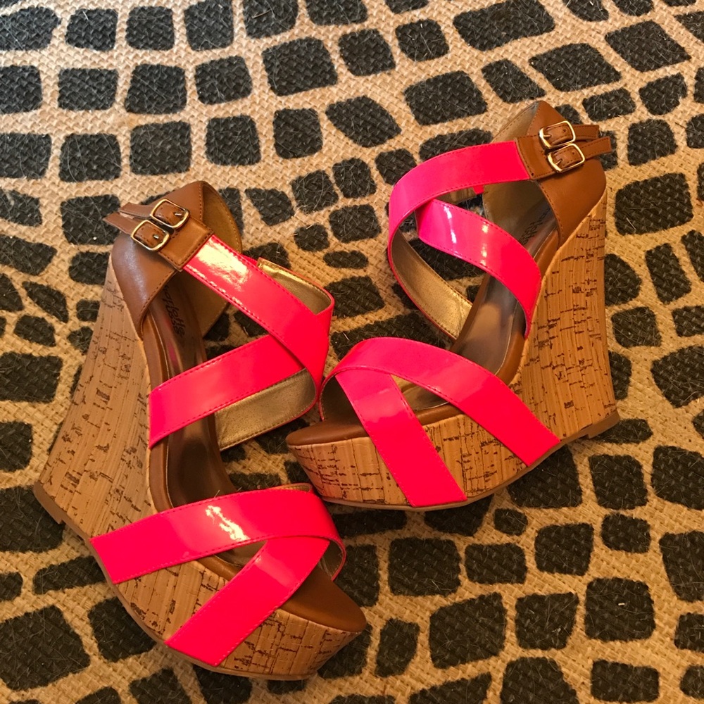 Hot Pink Wedges