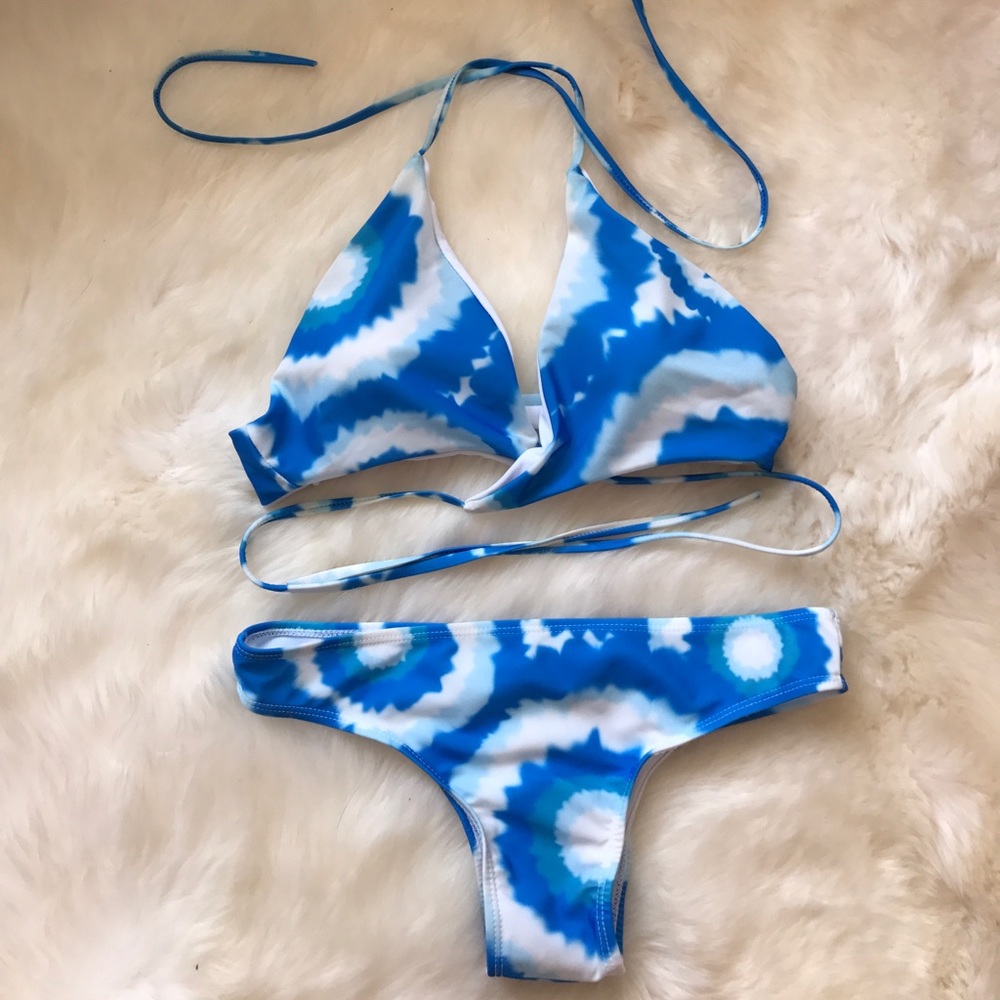 Tie-dye bikini set