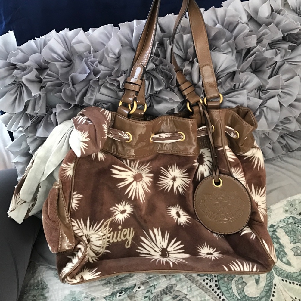 Brown Floral Juicy Couture purse