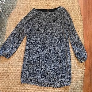Black and grey leopard dress
