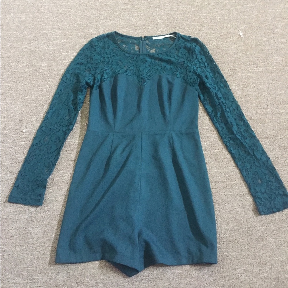 Emerald green romper
