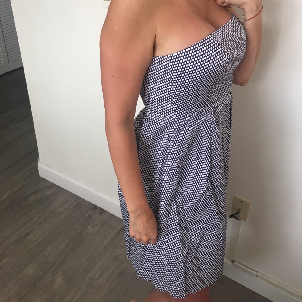 NWT Polka dot strapless mini dress