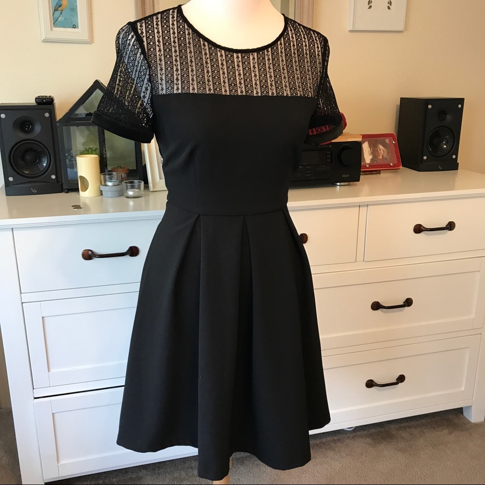 Black lace dress