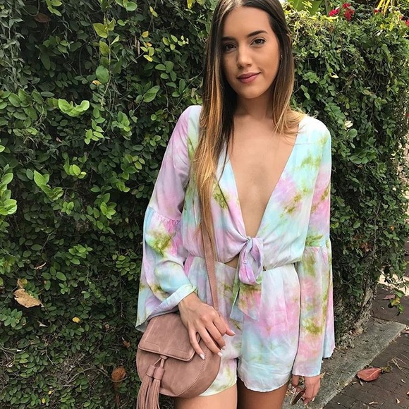 Pants - 🆕Pastel Multi-Color Tie Dye Romper