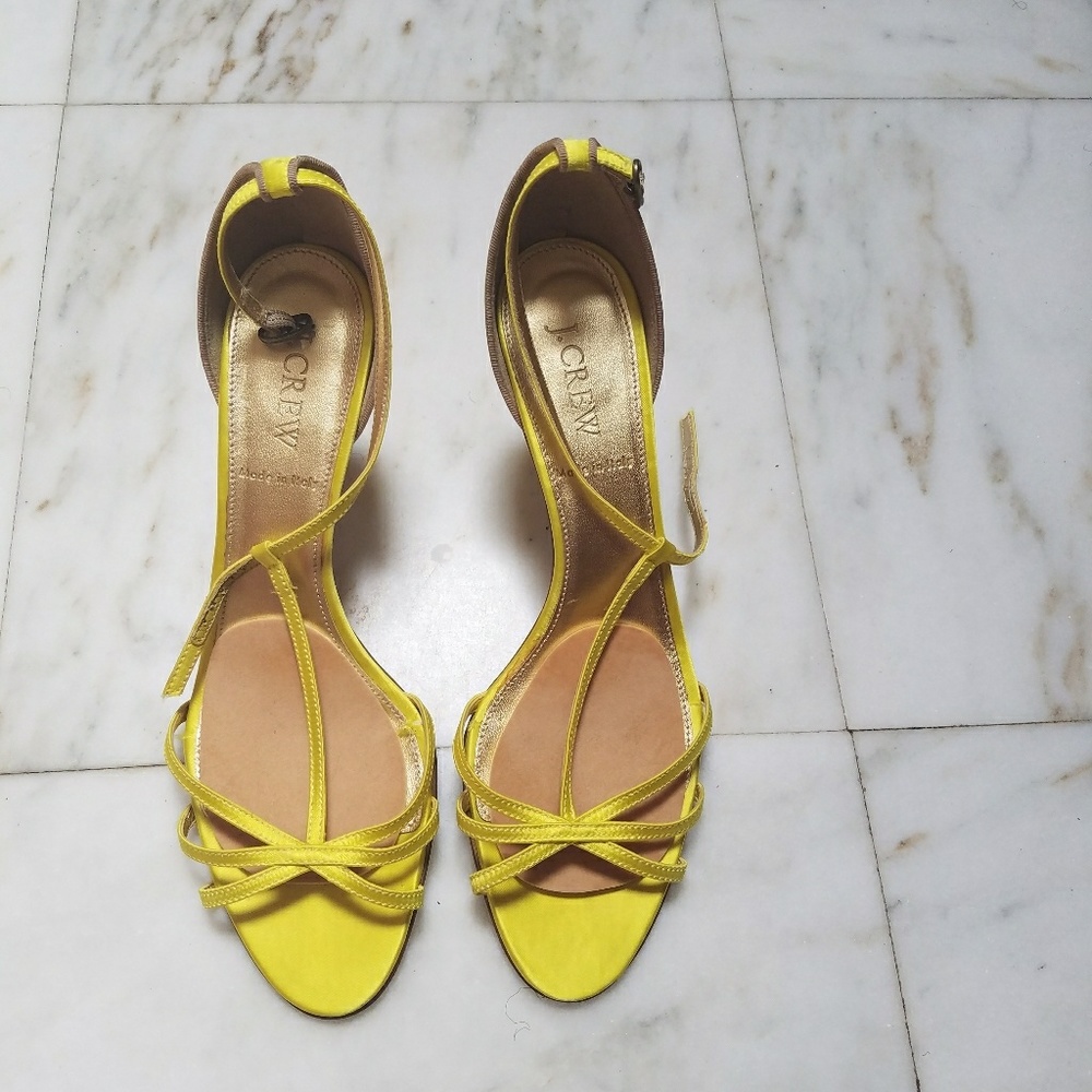 Jcrew Satin T-straps size 8 1/2