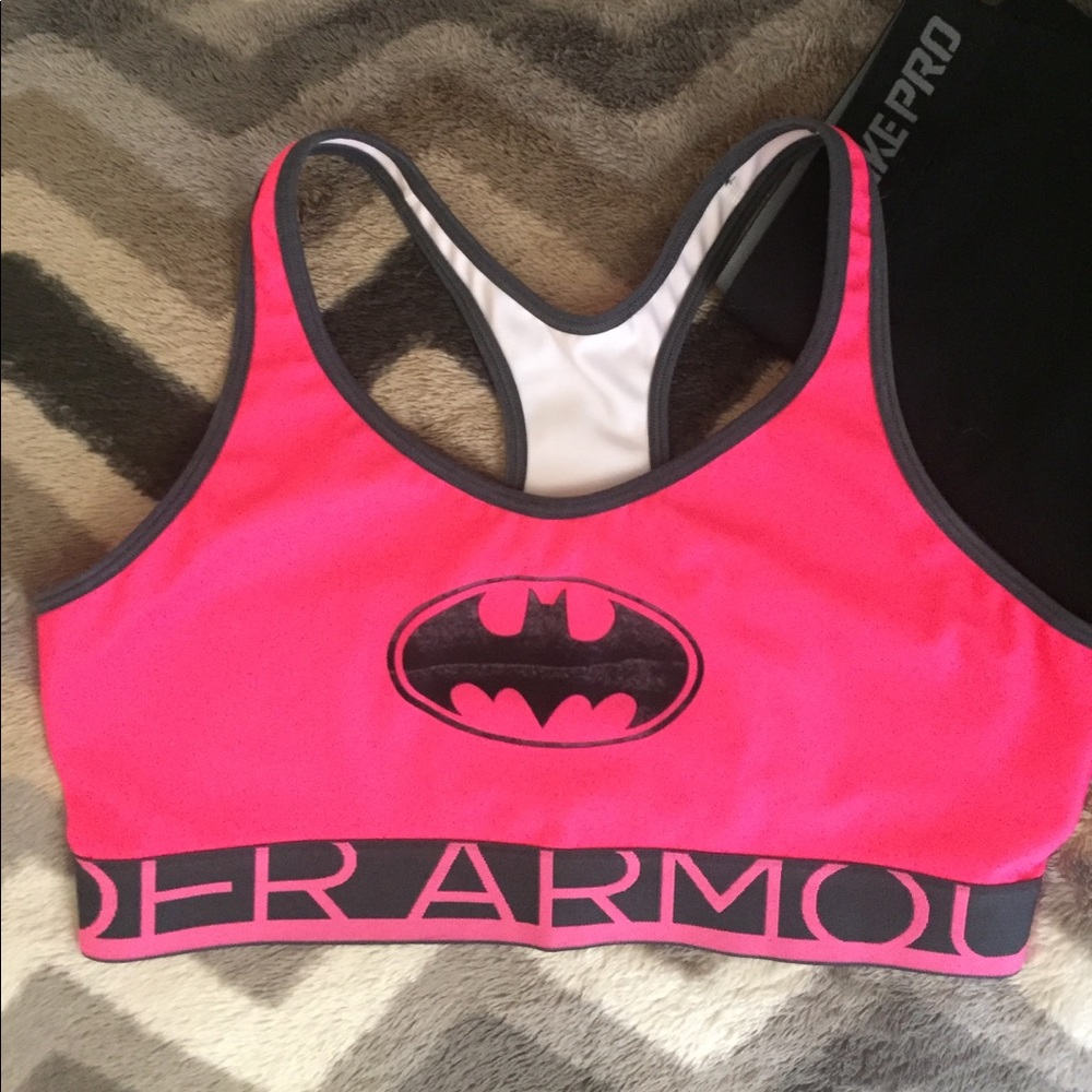 NWOT Under Armour Alter Ego Batman Sports Bra