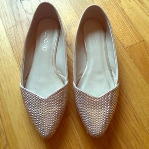 Aldo champagne flats