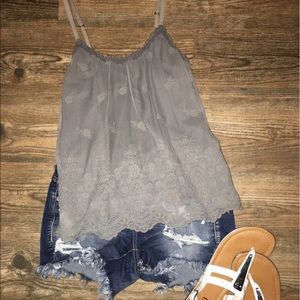 Flowy Grey Tank Top
