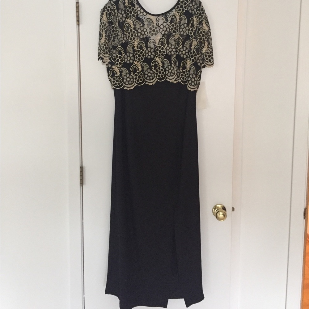 Short sleeve evening gown/going out dress