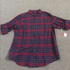 Red men's flannel