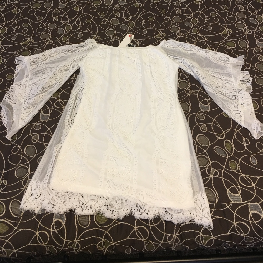 Lace L Hippie Flowy Boho festival NWT
