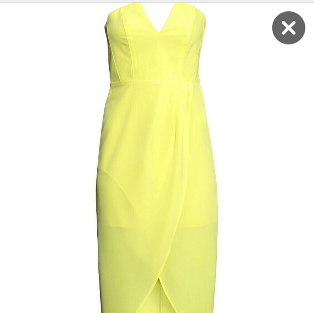H&M yellow dress