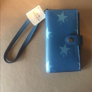 Coach Star print clutch/wristlet