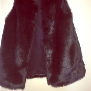 fake fur vest